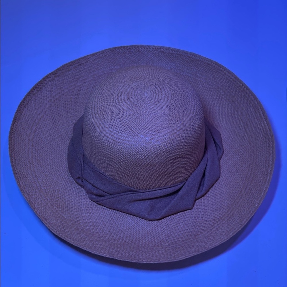 Eric Javits Tan Wide-Brim Hat